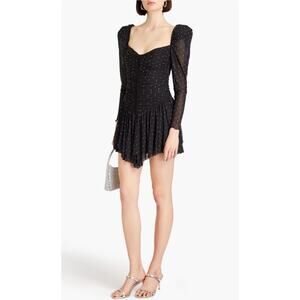 ROTATE Crystal Embellished Tulle Mini Dress Party Gla Size 12